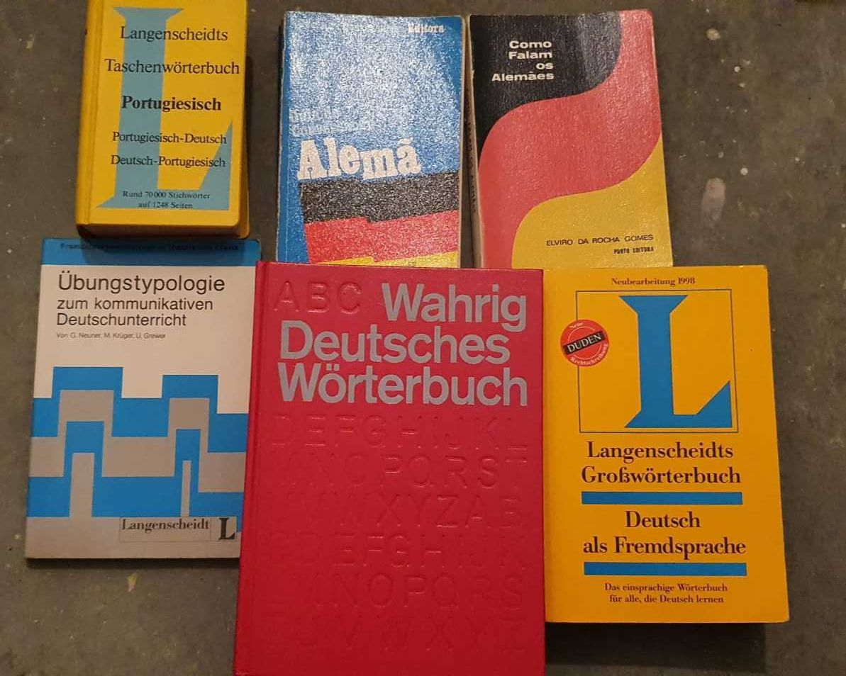 Lote - Livros e dicionários para aprender Alemão