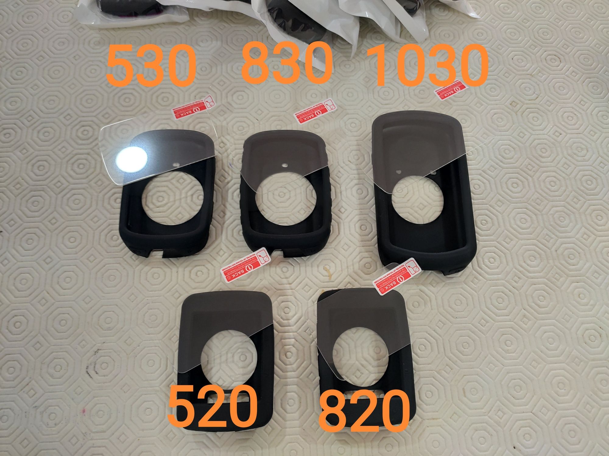Capa silicone + película vidro proteção Garmin Edge GPS