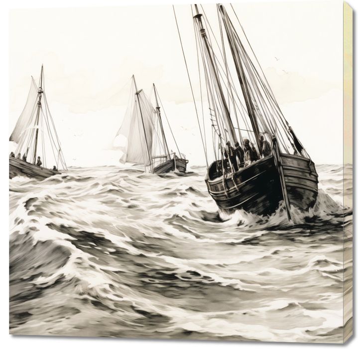 Obraz 100x100cm Odważni i Wolni