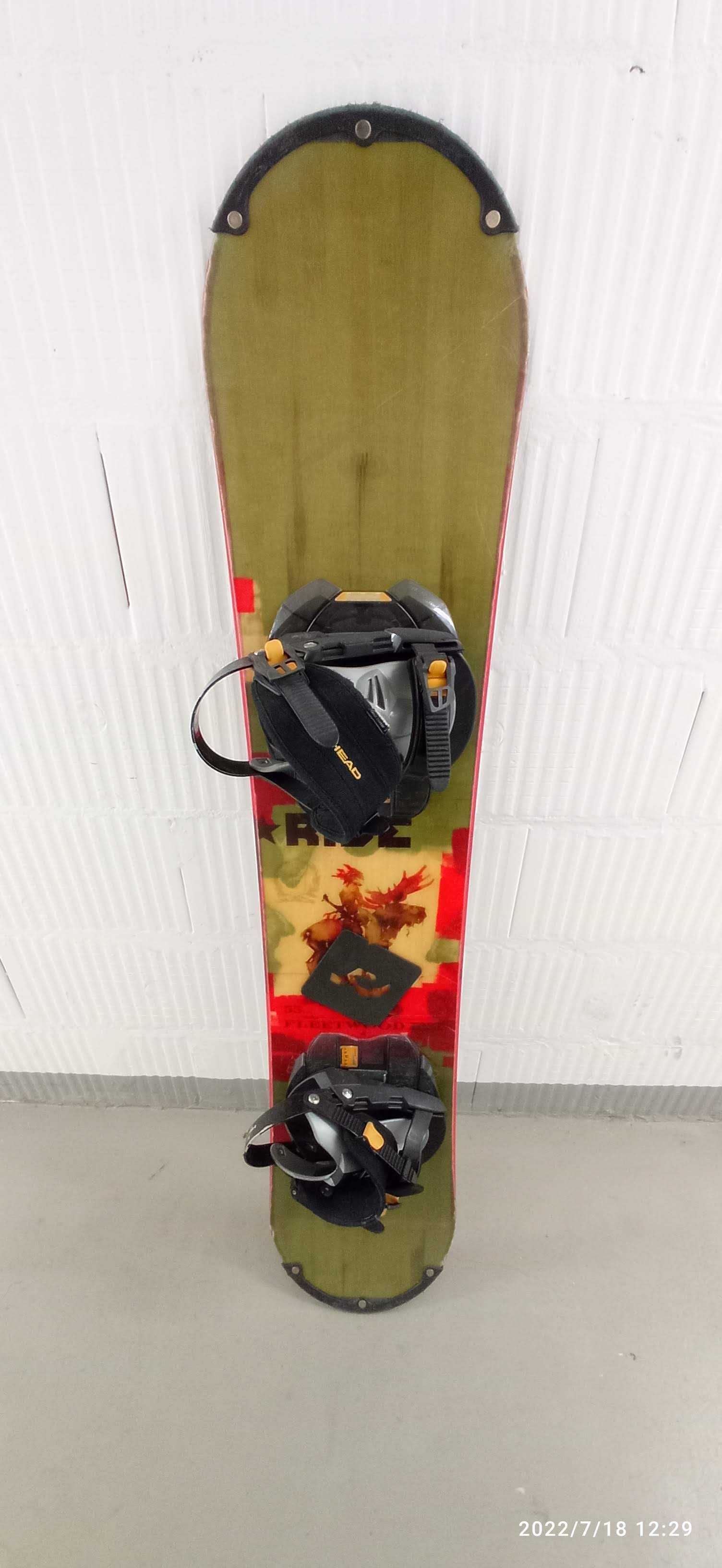 Snowboard RIDE + wiązania HEAD