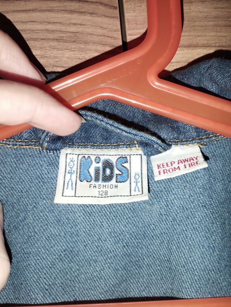 Kids Fashion 128 katana dżinsowa jeansowa kurtka