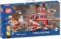 Klocki elefun straż pożarna fire station nowe 930 elementów jak lego