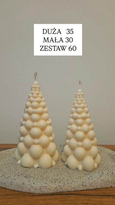 Świece sojowe zestaw świąteczne