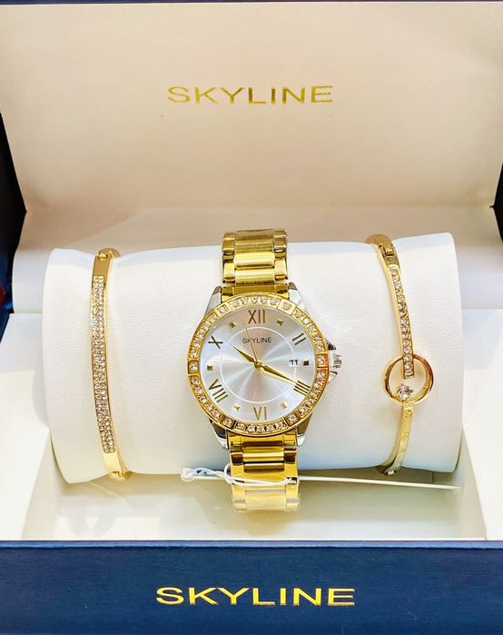 Reloj conjunto pulseira para mulher