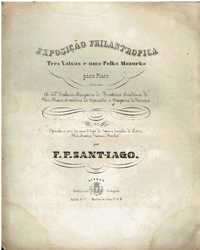 8016 - Partitura Exposição Philantropica(1851) Três Valsas e uma Polc