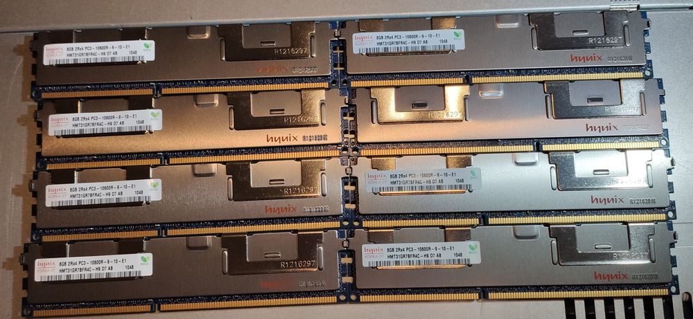 64Gb (8x8Gb) memória RAM com ECC para servidor