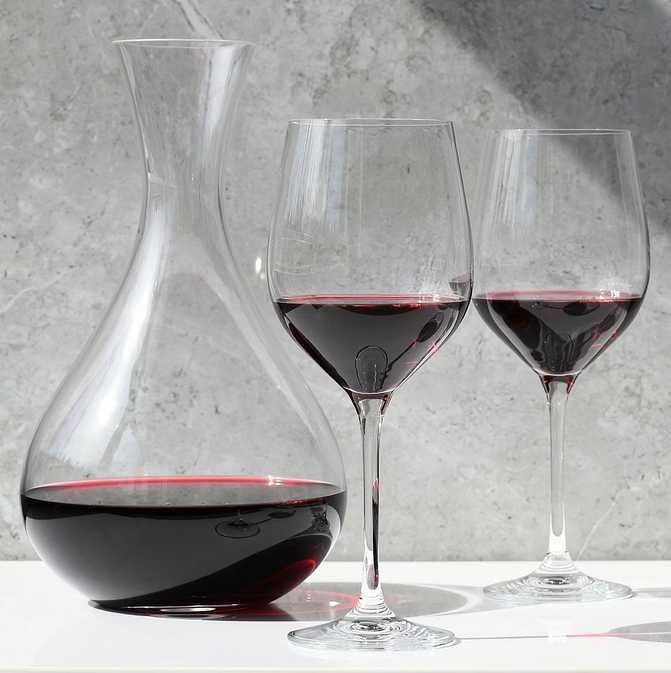 Nowy ręcznie wykonany komplet do wina Krosno Glass Harmony 3 elementy