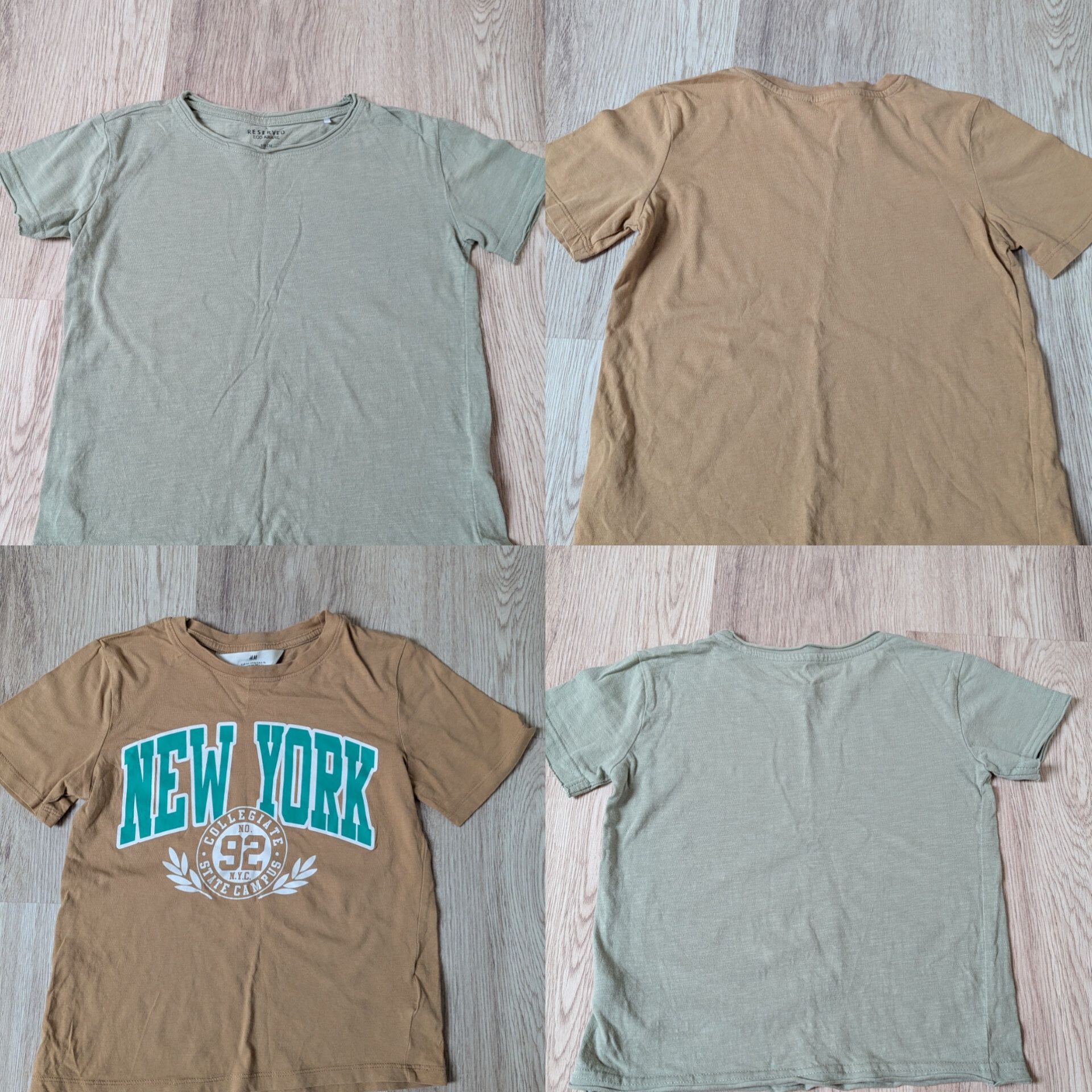2 szt letnie koszulki t-shirt HM Reserved 110