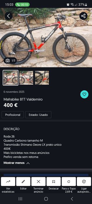 Btt Valdemiro carbono