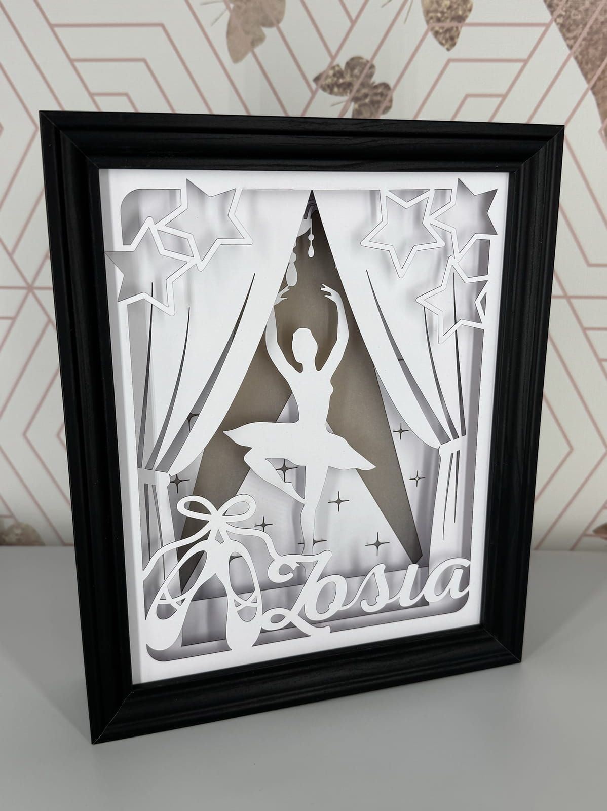 Ramka 3D LED Shadow Box Baletnica