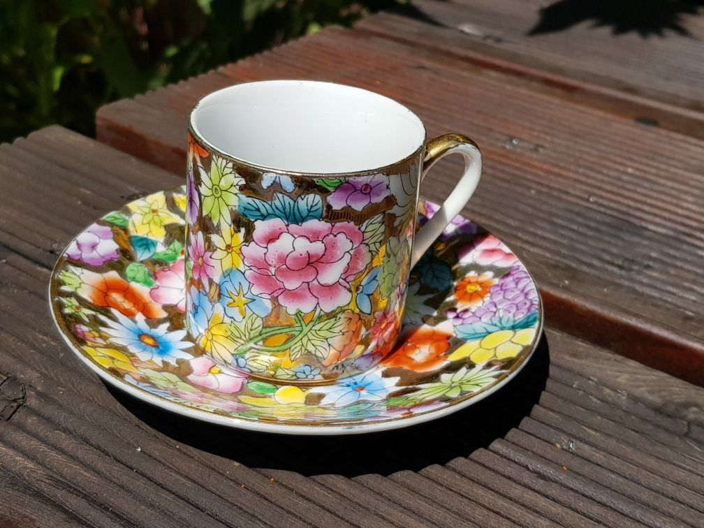 Filiżanki do herbaty,  stara chińska porcelana,  Vintage