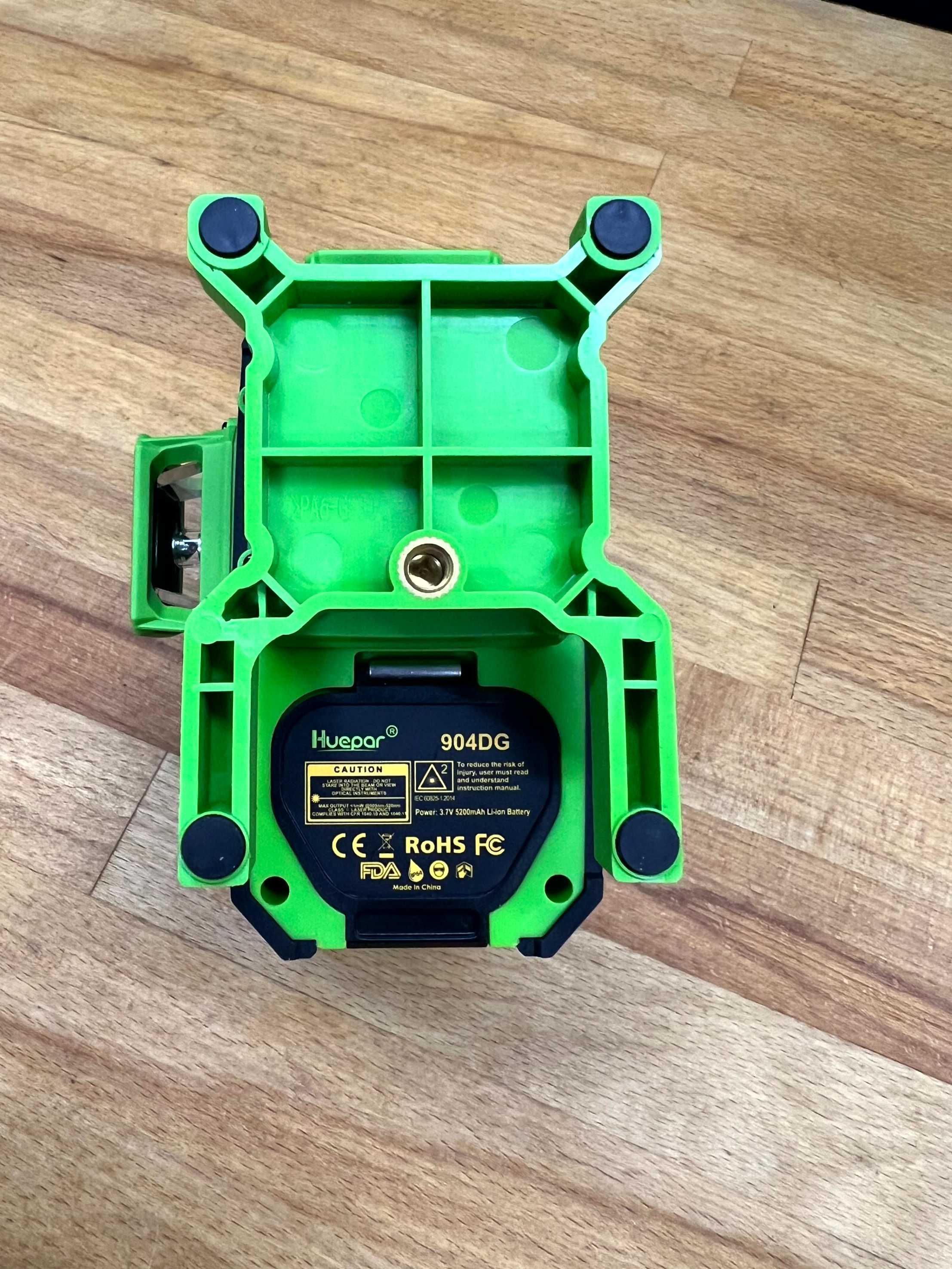 HUEPAR 904DG zestaw Laser zielony Wieloliniowy krzyżowy Pilot aku USB