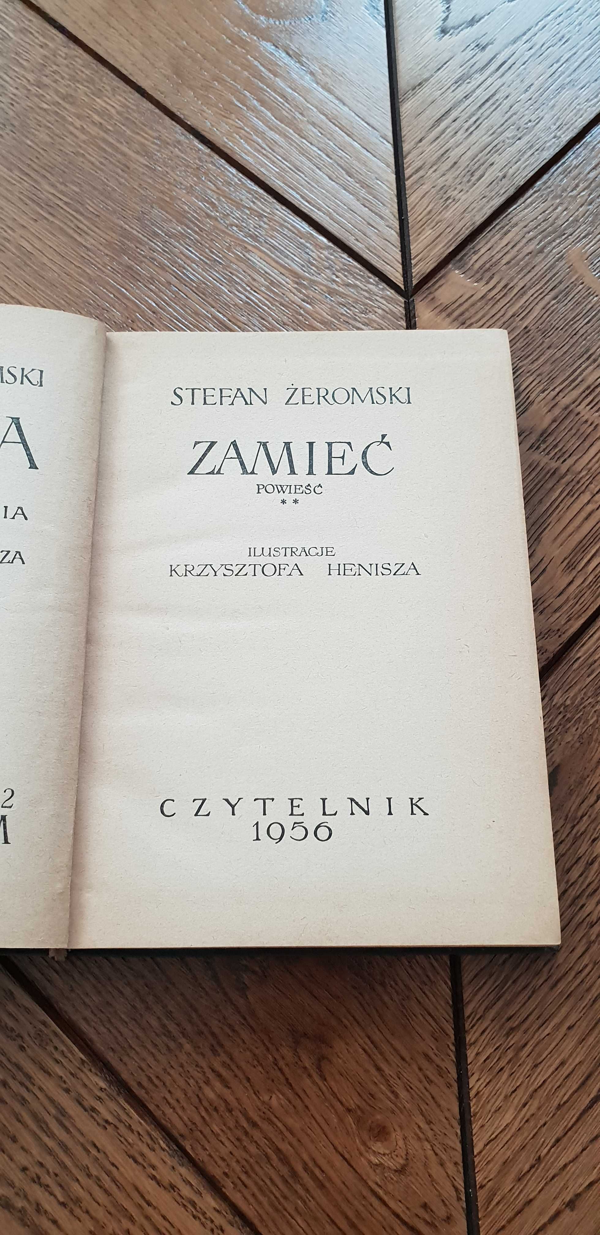 Książka rok 1956 "Zamieć" Stefan Żeromski