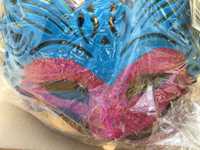 Maska duza brokat karnawal 5 sztuk