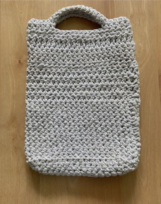 Torebka pleciona ze sznurka handmade