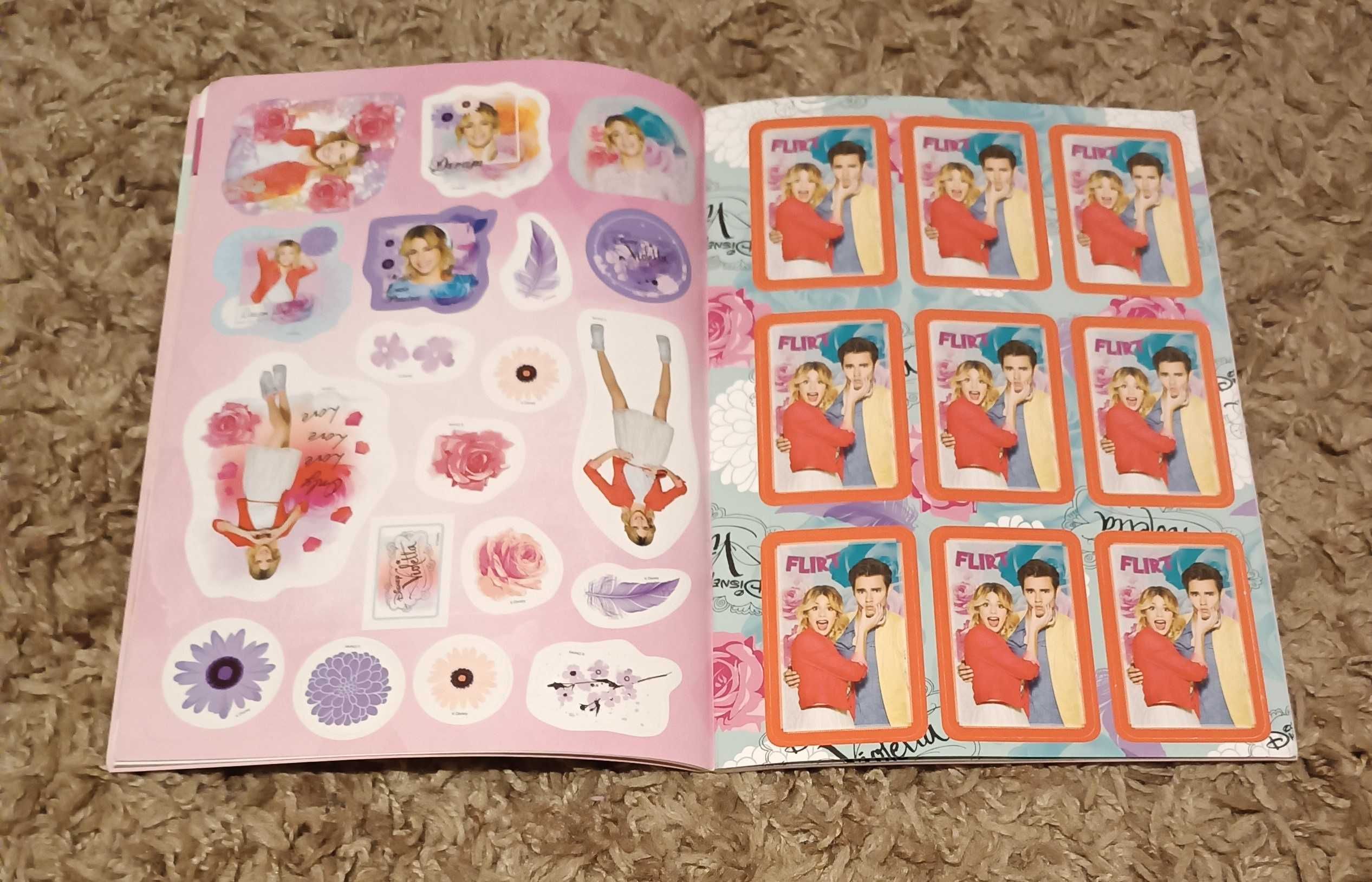 Violetta Gry i zabawy towarzyskie + 36 kart Flirtu + naklejki
