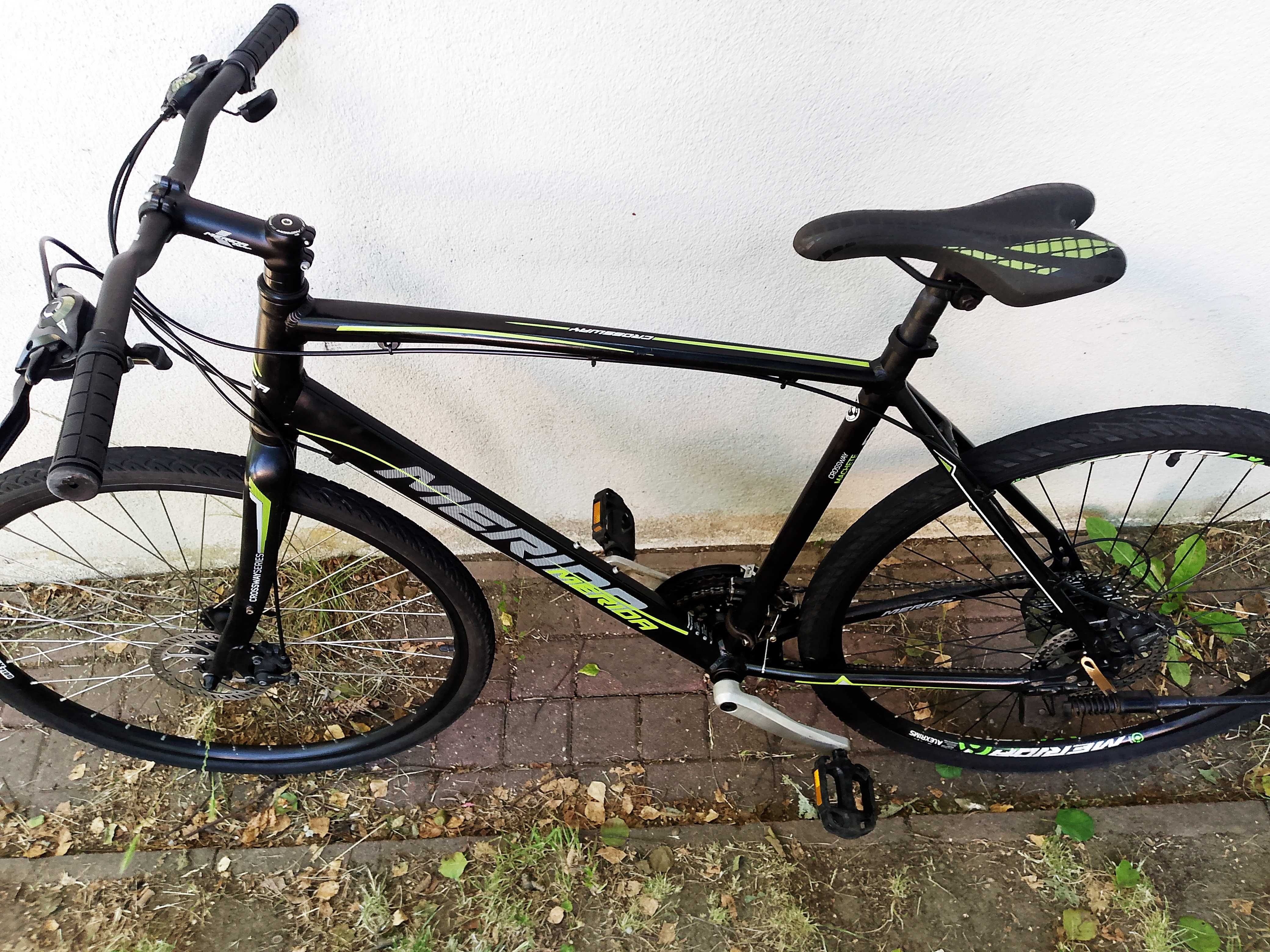 Rower trekkingowy 28c Merida, shimano acera, tarcze,13 kg, po sewisie