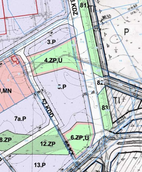ul.Pod Trzema Mostami/Osiniec usługowo-przemysłowa