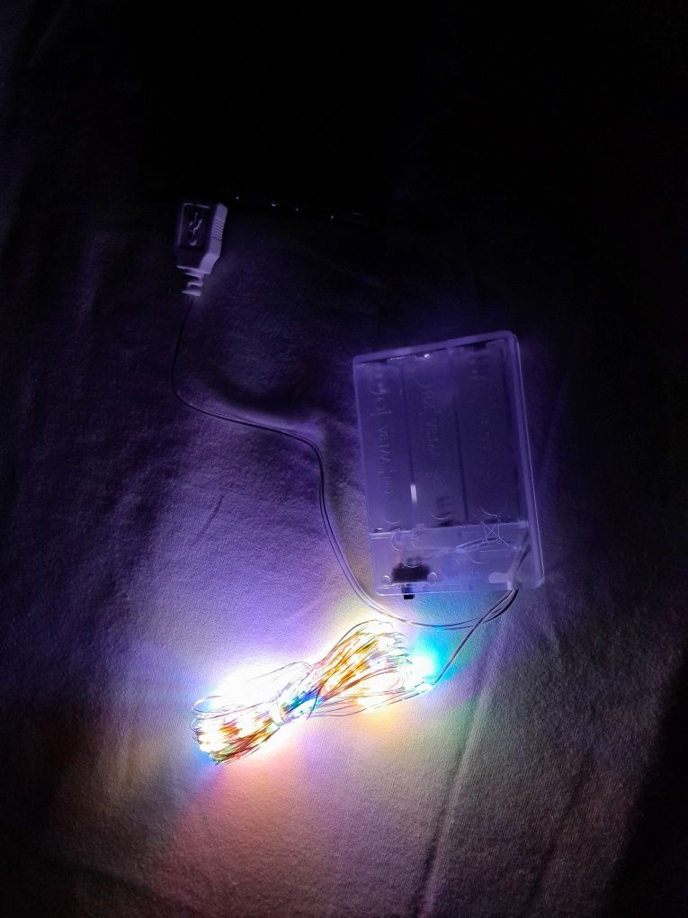 Гірлянда світлодіодна. На батарейках, USB. РОСА LED.