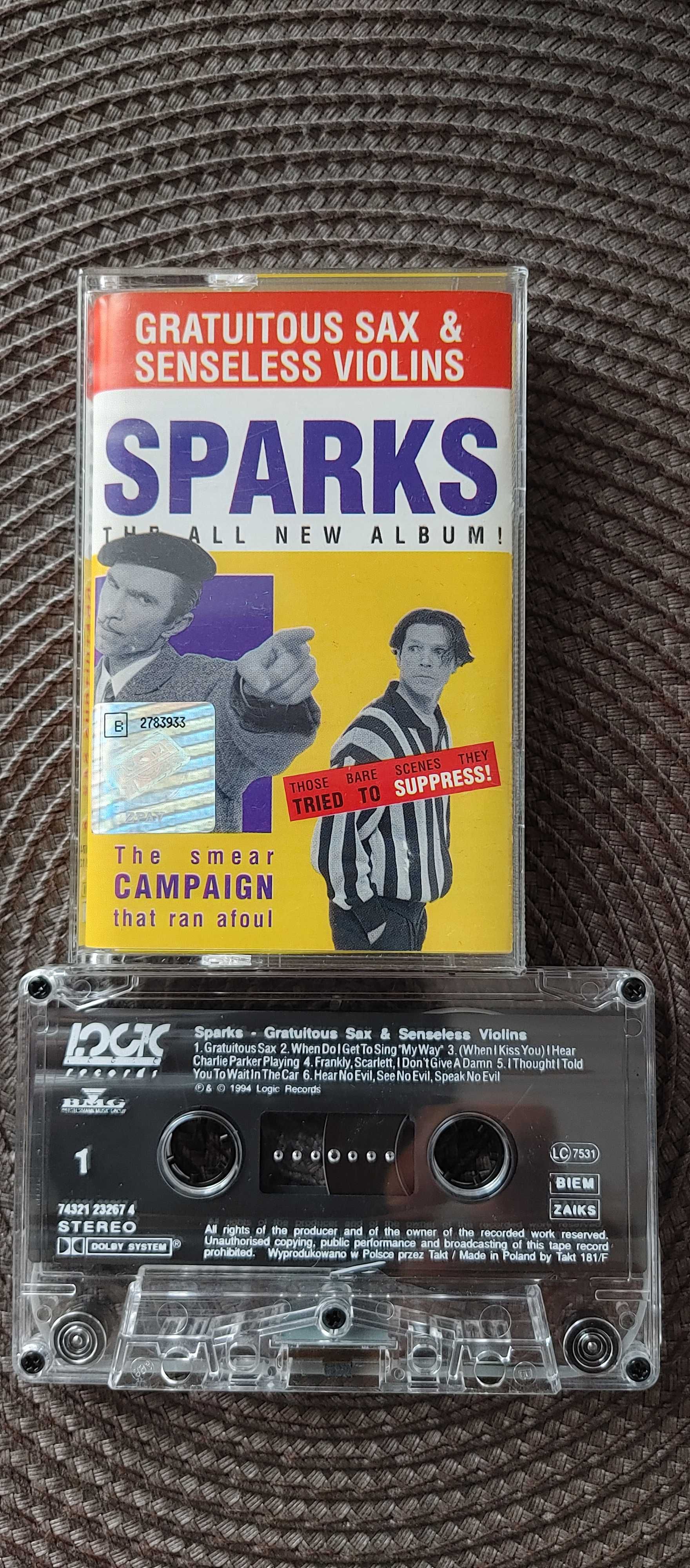 Sparks - album Gratuitous Sax & Senseless Violins - kaseta jak nowa