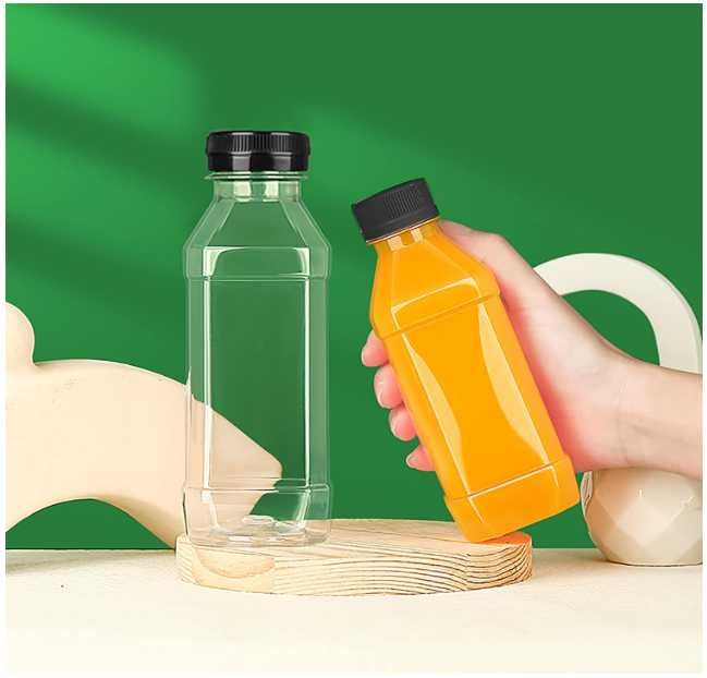 Zestaw 30 sztuk plastikowych przezroczystych butelek na napoje 300ml