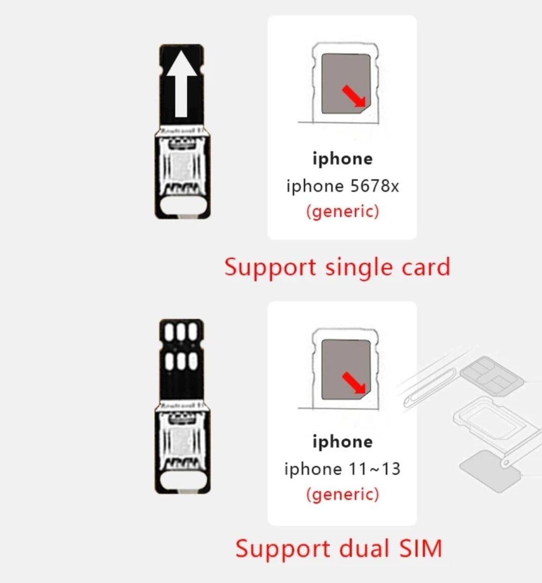 Адаптер на 20 sim карт для Android, Iphone, горяча заміна карток