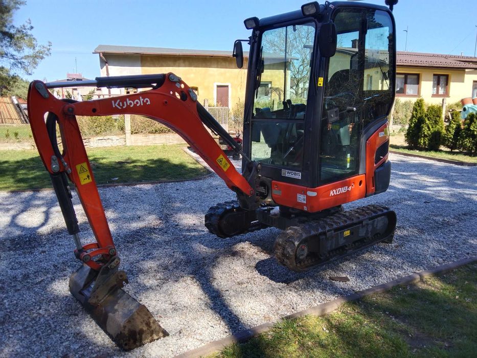 Kubota kx018-4, minikoparka 920mth(30,40,50,100cm pierwszy właściciel