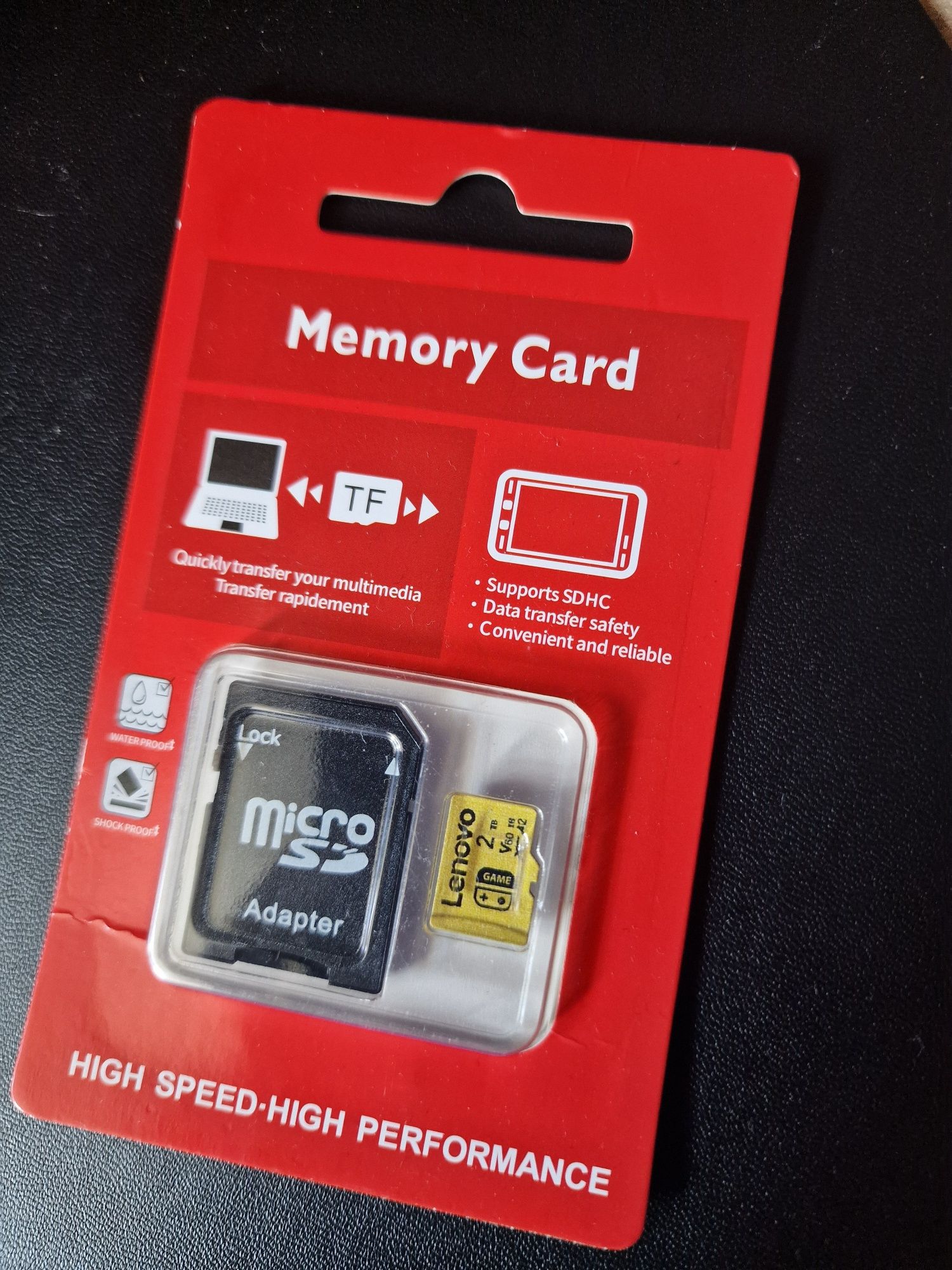 Lenovo 2TB karta pamieci micro SD  v60 NINTENDO SWITCH vidorejestrator
