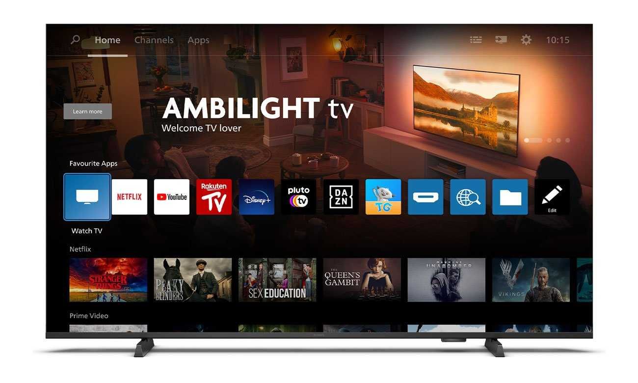 Nowy Philips 65 cali 3xambilight 4K Smart WIFI DVB-T2 65PUS8009 gw12m
