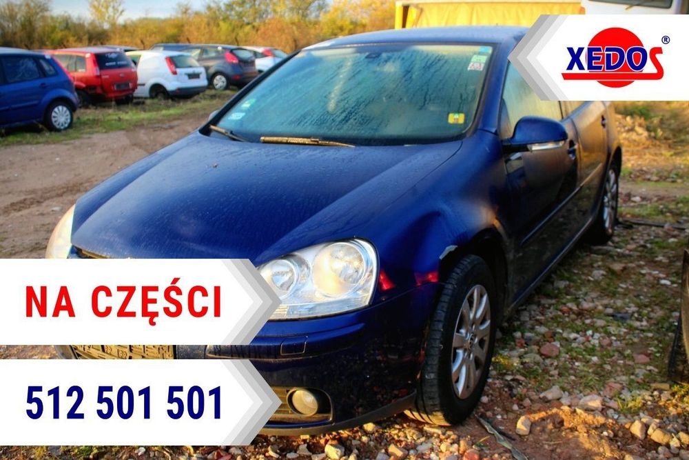 VW Golf V 1K 2005 1.9TDI BKC Hatchback 5-drzwi (MASKA, ZDERZAK, LAMPA, BŁOTNIK, DRZWI, SZYBA, FOTEL)