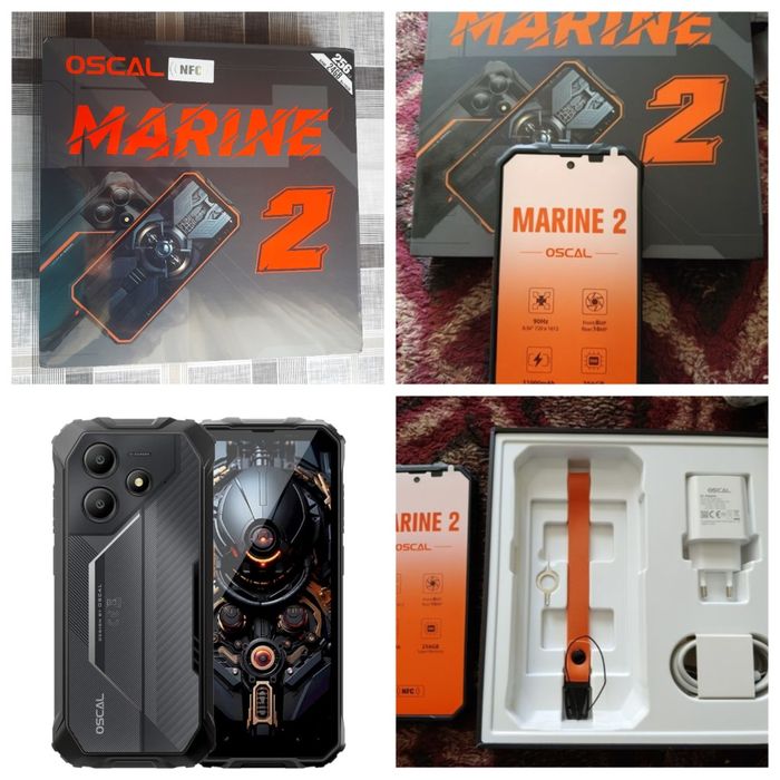 Продам НОВИЙ захищений телефон OSCAL MARINE 2  8Гб/256 Гб