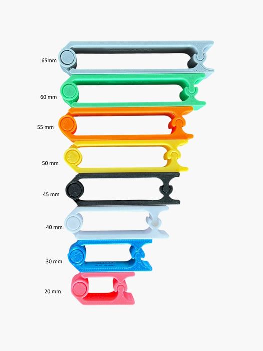 Organizer, klips na kable USB, ładowarki, 55mm, różne kolory, rozmiary