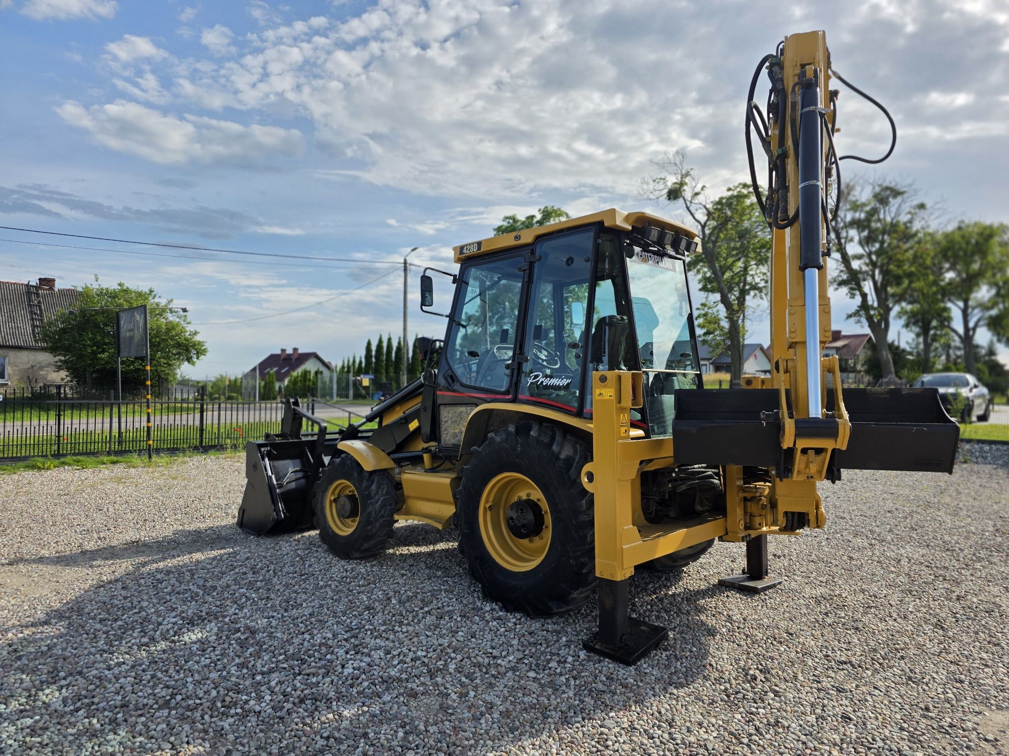 CAT 428D 2005 FULL Widly Teleskop Szczeka 4x4 Turbo 3Łyżki Czytaj Opis