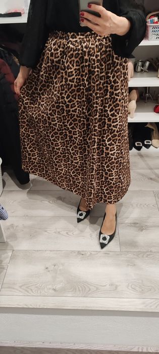 spódnica maxi panterka Reserved 38 40
