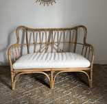 Sofá de Rattan de Exterior 2 Lugares