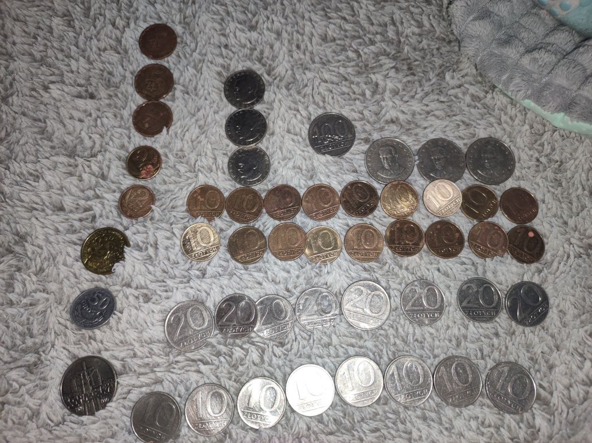 Duży zestaw starych monet