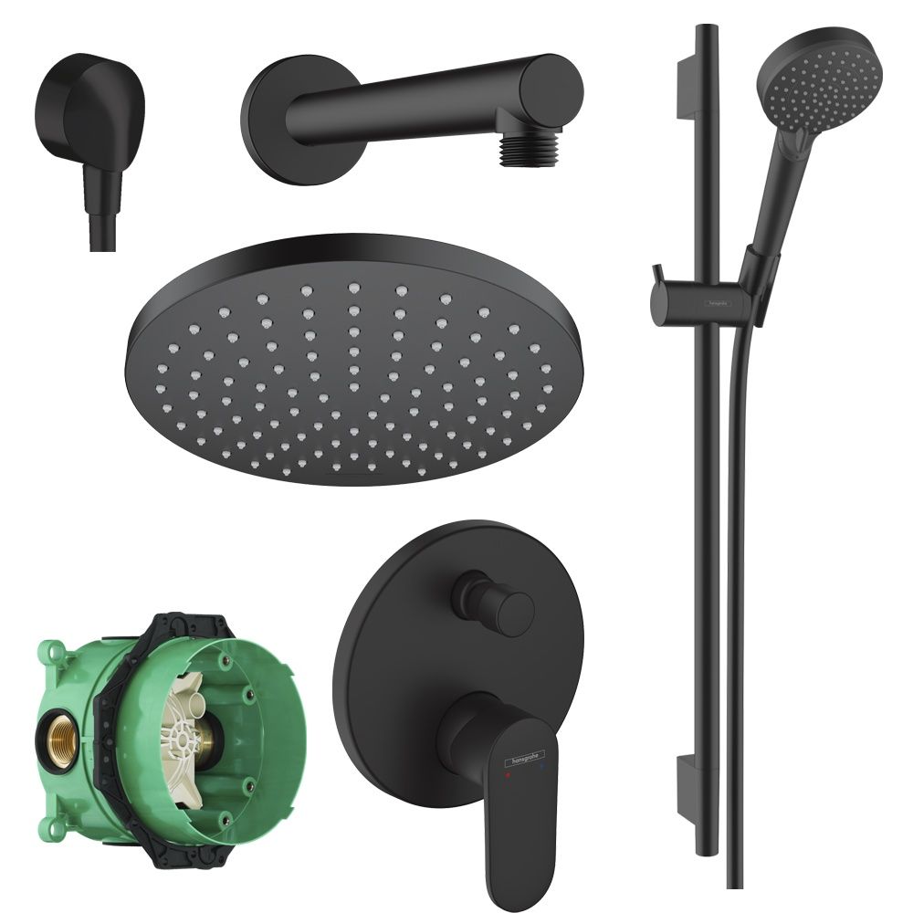 Душевая система скрытого монтажа Hansgrohe Vernis Blend 20230002 Black