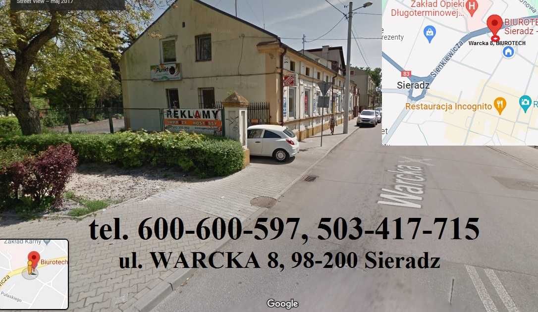 Sieradz, 26m2, parter, parking, monitoring, centrum Sieradza.