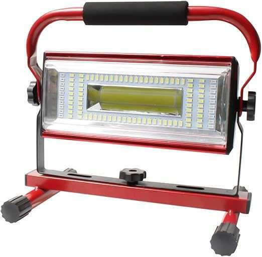 Lampa robocza LED 100W, akumulatorowa, 7000 lm, IP65, stojak
