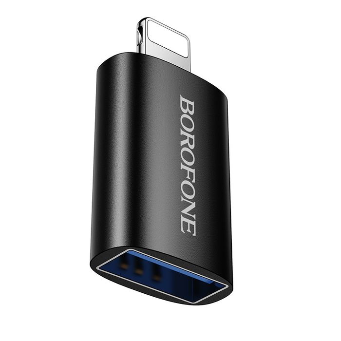 Borofone Adapter BV26 - USB na Lightning - czarny
