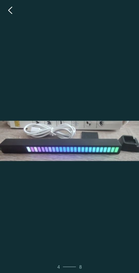 RGB listwa led Czarna Nowa