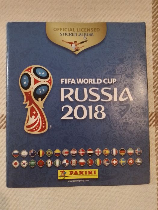 Caderneta Mundial 2018 Rússia.