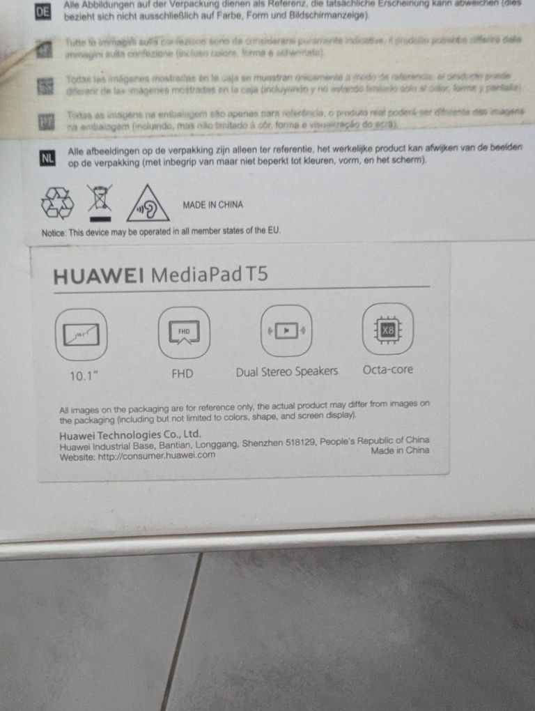Huawei mediapad t5 ecrã partido
