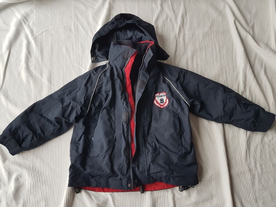 Kurtka dziecięca jesienno zimowa, z odpinanym polarem,