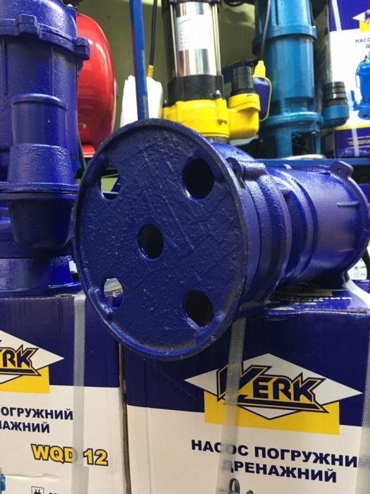 Насос фекальный Werk WQD-12 для канализации и грязной воды Харьков