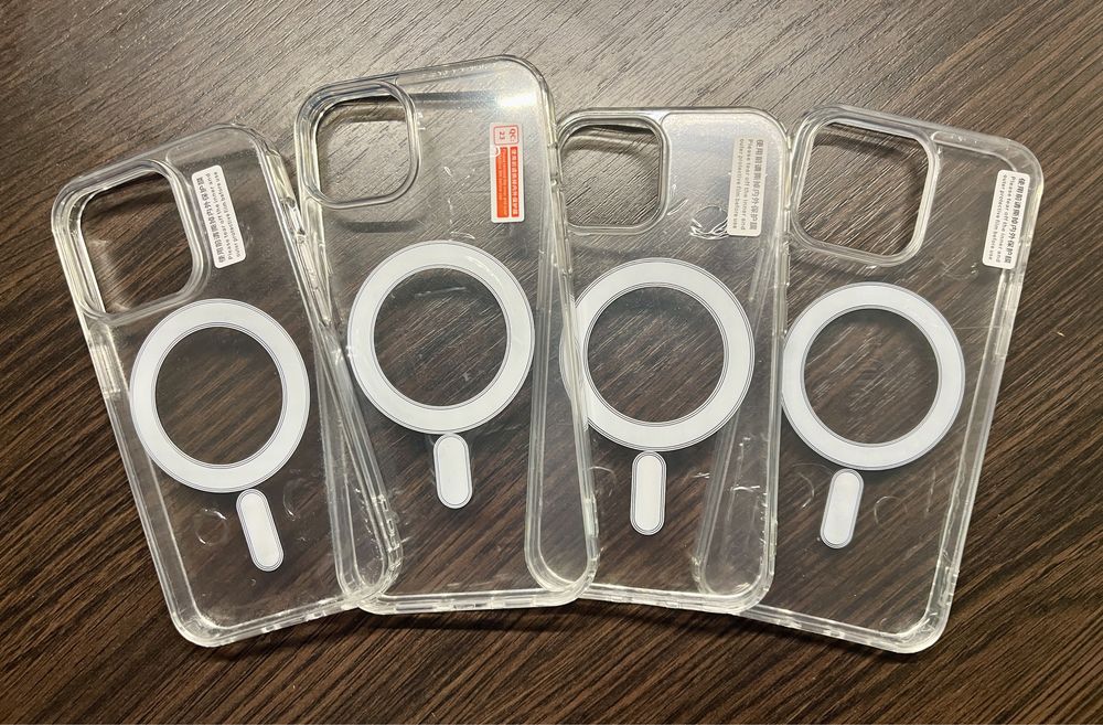 Чехол прозрачный iPhone 15, 15 Plus, 15 Pro, 15 Pro Max MagSafe