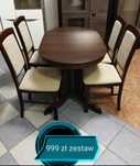 Stół plus krzesła zestaw