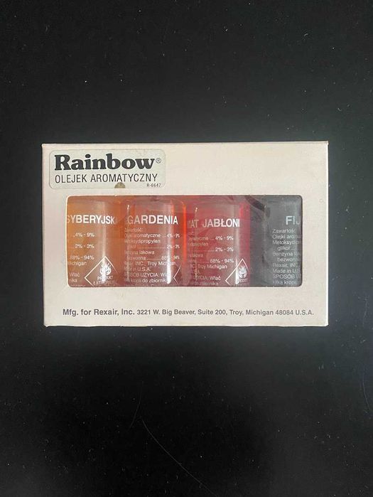 Olejki zapachowe oryginalne USA komplet zestaw 4 sztuk do Rainbow hit