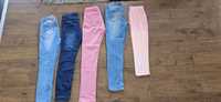 Zestaw spodni jeans rurki skinny slim
