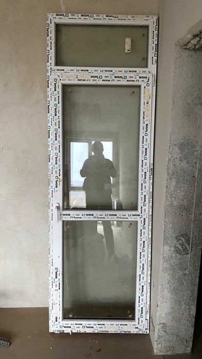 пластикові балконні двері WDS 80/240 однокамерні